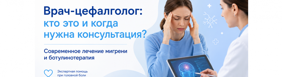 Врач-цефалголог: кто это и когда нужна консультация? Современное лечение мигрени и ботулинотерапия